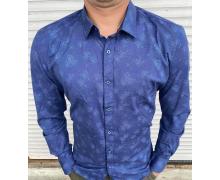 Рубашка мужская Nik, модель 33972 blue демисезон