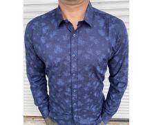 Рубашка мужская Nik, модель 33973 blue демисезон