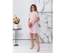 платье женский Arina, модель 7036 white-pink лето