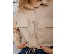 рубашка женская Arina, модель 2332 beige демисезон