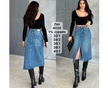 юбка женская Jeans Style, модель 4030 blue лето