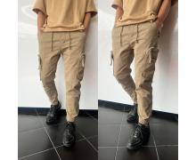 джоггеры мужские Three Black, модель 1059 beige демисезон