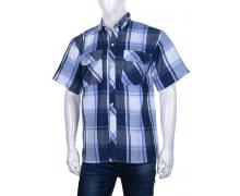 рубашка мужская Logaster, модель CM001 blue лето