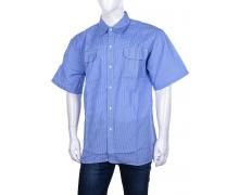 рубашка мужская Logaster, модель CM002 blue лето