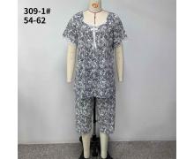 Пижама женская Romeo life, модель 309-4 l.blue лето