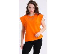 Футболка женская MMC clothes, модель 2431 orange лето
