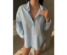 Рубашка женская New Season, модель 2335 l.blue демисезон