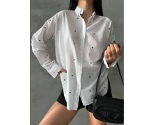 Рубашка женская New Season, модель 2343 white демисезон