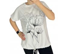 футболка женская LeVisha, модель 27036 white лето
