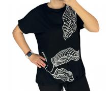 футболка женская LeVisha, модель 27037 black лето