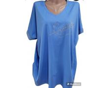 футболка женская LeVisha, модель 27053 l.blue лето