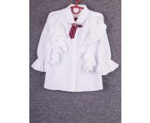 блузка детская Anetta, модель 210 white-navy демисезон