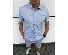 Рубашка мужская Nik, модель 34008 grey лето