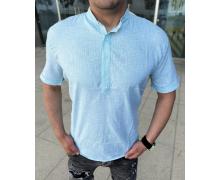 Рубашка мужская Nik, модель 34018 l.blue лето