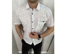 Рубашка мужская Nik, модель 34033 white лето