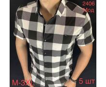 Рубашка мужская Надийка, модель 2406-1 black лето