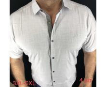 Рубашка мужская Надийка, модель ND105 white лето