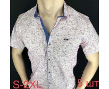 Рубашка мужская Надийка, модель ND69 l.pink лето