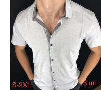 Рубашка мужская Надийка, модель ND74 l.grey лето