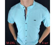Рубашка мужская Надийка, модель ND90 l.blue лето