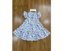 платье детская Dingo, модель 234 white-l.blue лето