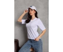 футболка женская Relaxwear, модель 1038 white лето