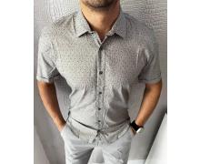 Рубашка мужская Nik, модель 34074 grey лето