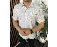 Рубашка мужская Nik, модель 34103 white лето