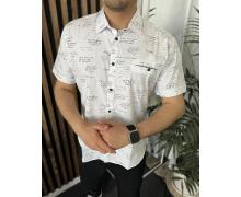 Рубашка мужская Nik, модель 34104 white лето