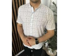 Рубашка мужская Nik, модель 34105 white лето