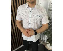 Рубашка мужская Nik, модель 34107 white лето