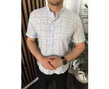 Рубашка мужская Nik, модель 34108 white лето