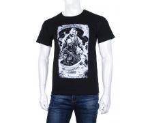 футболка мужская Алия, модель 2814 black лето
