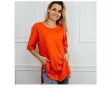 футболка женская Global, модель 4507 orange лето
