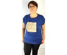 футболка женская Global, модель 4578 blue лето