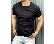 футболка мужская Global, модель 4604 black лето