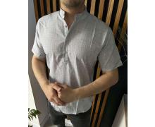 Рубашка мужская Nik, модель 34299 grey лето