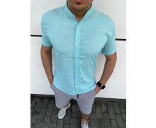 Рубашка мужская Nik, модель 34313 l.blue лето