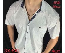 Рубашка мужская Надийка, модель 630-1 white лето