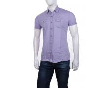 рубашка мужская Victoria brand, модель 0637 l.purple лето
