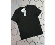 футболка мужская Alex Clothes, модель 3720 black лето