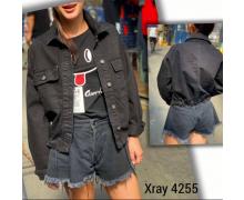 Куртка женская Jeans Style, модель 4255 black демисезон