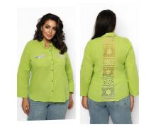 Рубашка женская Global, модель 4684 l.green демисезон