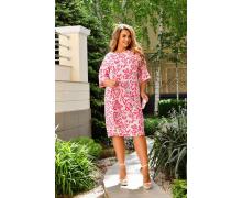 Платье женский Arina, модель 2355 white-pink лето