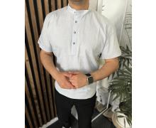 Рубашка мужская Nik, модель 54575 white лето