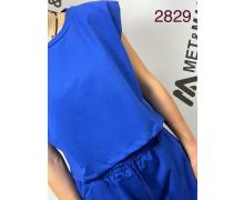 Костюм женский JM, модель 2829 blue лето