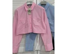 Рубашка женская JM, модель 5032 pink лето