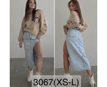 Юбка женская Top-Shop Karagiaur, модель 3067 l.blue лето