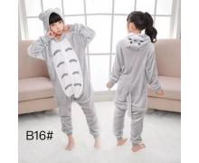 кигуруми детские Brilliant, модель B16 grey зима