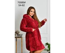 халат женский Brilliant, модель 70089 red зима